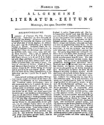 1785: Allgemeine Literatur-Zeitung