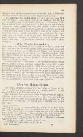 Von den Säugethieren.