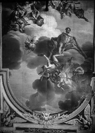 Audienzgemach : Dresden. Residenzschloss, Westflügel, Paraderäume, Audienzgemach August des Starken. Deckengemälde. 1719. Ausschnitt