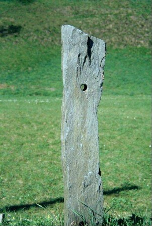 Zaunsäule aus Schiefer
