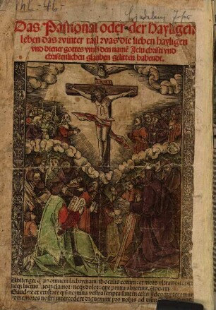 Das Passional oder der Hayligen Leben ..., [1]. Winterteil