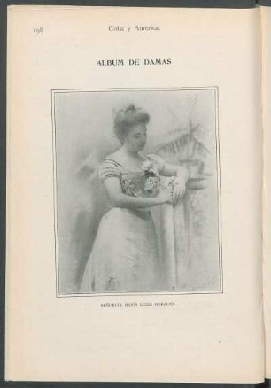 Álbum de Damas : Señorita María Luisa Morales. [Retrato]
