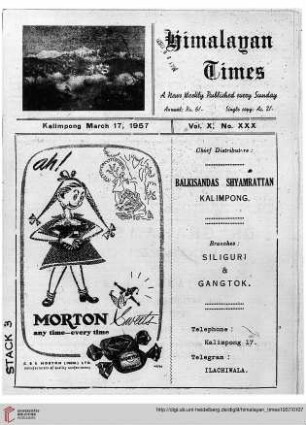 No. XXX (17 March 1957)