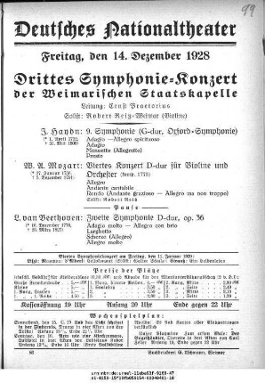 Drittes Symphonie-Konzert