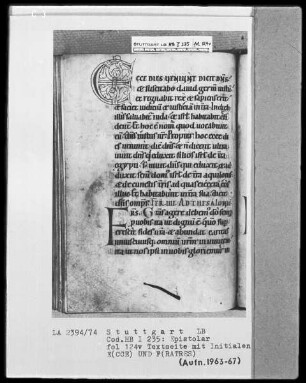 Epistolar — Initialen E (cce) und F (ratres), Folio 124verso