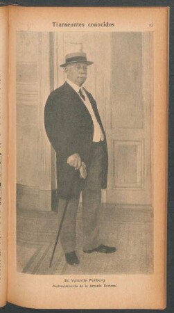 Sr. Valentín Feilberg, Contraalmirante de la Armada Nacional - [Retrato]