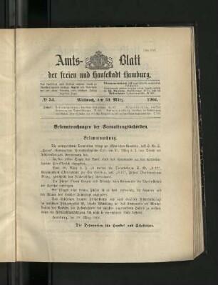 No. 54, 30. März 1904.