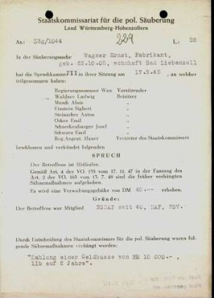 Wagner, Ernst