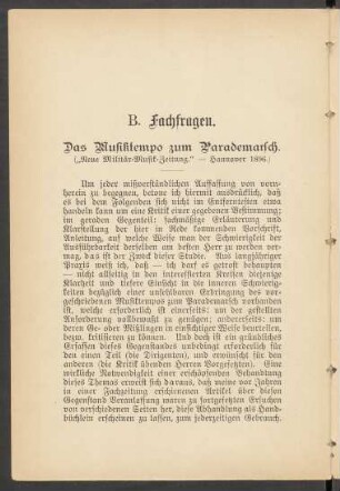 B: Fachfragen