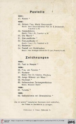 Zeichnungen (Nr. 55-62)
