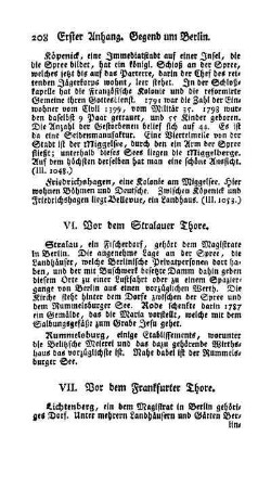 VI. Vor dem Stralauer Thore