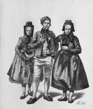 Gruppe in Trachten (Sammlung Richard Wegner 1869/1931)