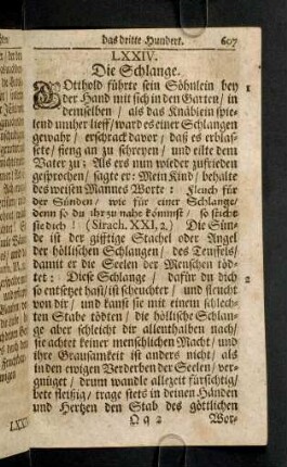 607-619, LXXIV. Die Schlange - LXXVII. Die Kuh