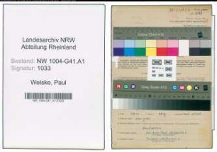Entnazifizierung Paul Weiske , geb. 01.07.1900 (Polizeibeamter)