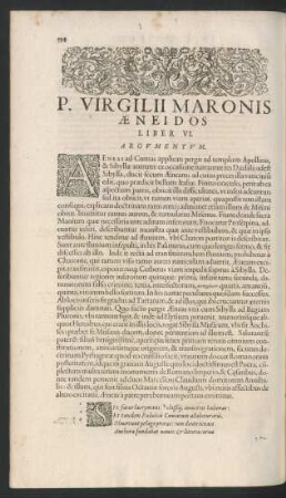P. Virgilii Maronis Aeneidos Liber VI.