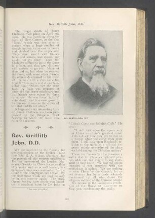 Rev. Griffith john, D.D
