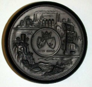 Kohlekeramikplakette "Stadt Essen"
