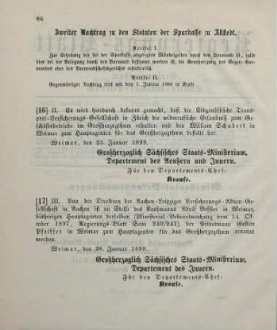 16. Ministerial-Bekanntmachung, betreffend die Zulassung der Eidgenöffischen Transport-Versicherungs-Gesellschaft in Zürich zum Geschäftsbetrieb im Großherzogthum