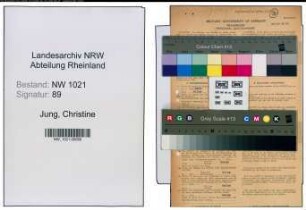 Entnazifizierung Christine Jung , geb. 21.12.1903 (Lohnbuchhalterin)
