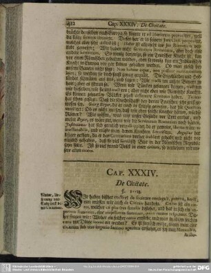 Cap. XXXIV. De Civitate