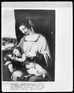 Maria mit dem Kind und dem kleinen Johannes