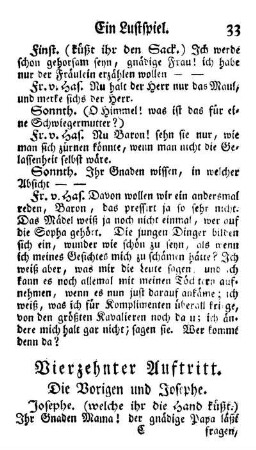 Vierzehnter Auftritt. Die Vorigen und Josephe