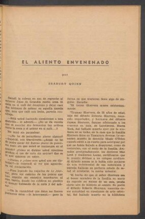 El aliento envenenado