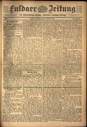 Ausgabe vom Dienstag, den 22. Februar 1898.