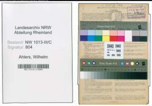 Entnazifizierung Wilhelm Ahlers , geb. 28.03.1902 (Milchhaendler)