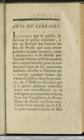 Avis Du Libraire