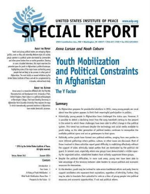 Youth mobilization and political constraints in Afghanistan : the Y factor
