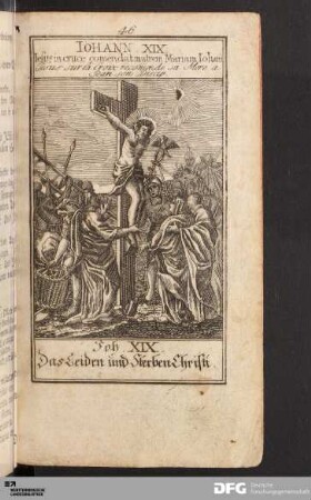 Das Leiden und Sterben Christi.