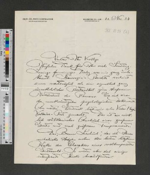 Brief an [Gustav Oelsner]