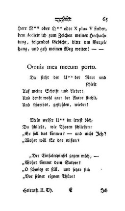 Omnia mea mecum porto