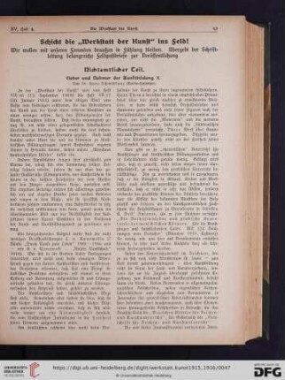 Geber und Nehmer der Kunstbildung, X