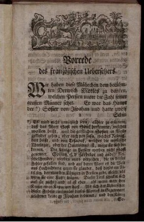 Vorrede des französischen Uebersetzers