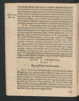 Sectio II. Porismatica.