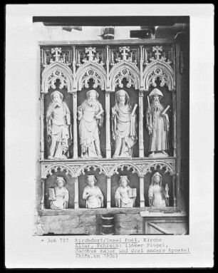 Jacobus major und drei andere Apostel