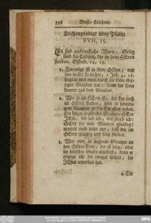 Leichenpredigt über Psalm XVII, 15.