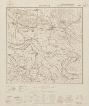 2935 Schnackenburg, Topographische Karte 1:25000 (4cm - Karte)