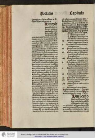 Incipit collatio Cassiani in septem alias collationes.