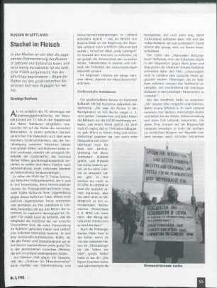 Russen in Lettland: Stachel im Fleisch