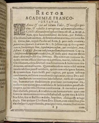Rector Academiae Francofurtanae