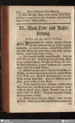 XL. Vom Tode und Auferstehung