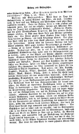 Gesang und Gesanglehre