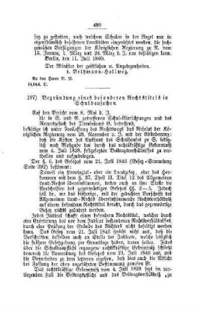 Begründung eines besonderen Rechtstitels in Schulbausachen : [V. Elementarschulwesen]