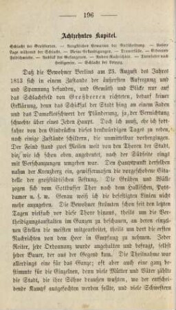 Achtzehntes Kapitel. Schlacht bei Großbeeren. - ...