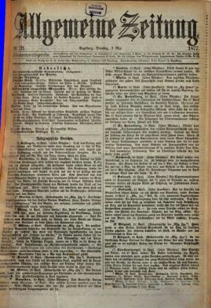 Allgemeine Zeitung. 1877, 5