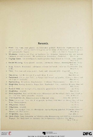 Keramik (Nr. 1-56)