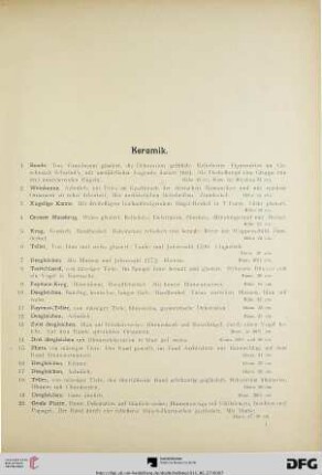 Keramik (Nr. 1-56)